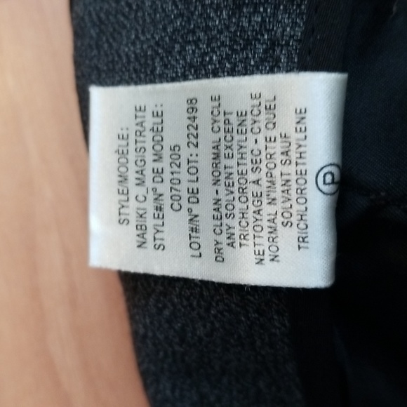 Theory Nabiki C Magistrate Wool Career Pants with Leather Stripe Trim - Picture 9 of 11